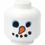 Storage Head Snowman large by room copenhagen — contenedor de almacenamiento de juguetes compatible con LEGO, blanco