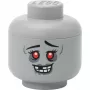 Room Copenhagen LEGO cabeza de almacenamiento «Zombie» pequeña gris – contenedor de almacenamiento de juguetes