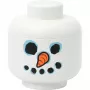 LEGO Storage Head Snowman small de room copenhagen – blanco, contenedor de almacenamiento para niños