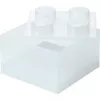 Storage Brick 4 Top Lid Glitter (transparente) de room copenhagen — caja de almacenamiento compatible con LEGO, 4 tetones, transparente con purpurina
