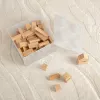 Storage Brick 4 Top Lid Glitter (transparente) de room copenhagen — caja de almacenamiento compatible con LEGO, 4 tetones, transparente con purpurina