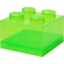 Storage Brick 4 tapa Translucent (verde claro/transparente) de room copenhagen – contenedor de almacenamiento de plástico compatible con LEGO