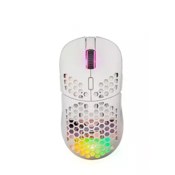 Fourze GM900 ratón gaming inalámbrico, blanco (FZ-GM900-002)