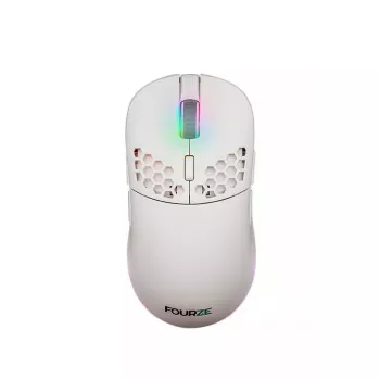Fourze GM900 ratón gaming inalámbrico, blanco (FZ-GM900-002)