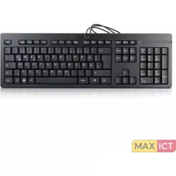 Teclado con cable HP 125 — teclado con cable HP 125 GR, conexión USB, formato completo