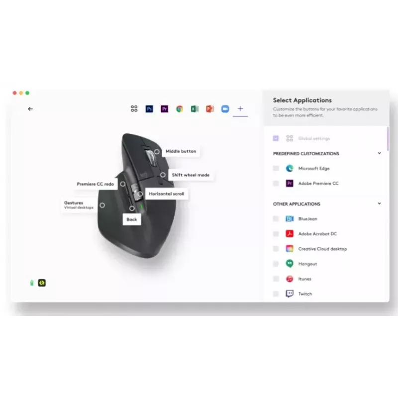 Ratón Logitech MX Master 3S RF Wireless + Bluetooth