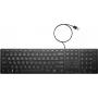 Teclado con cable HP 320K WD L96909-031, distribución UK