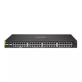 Switch gestionado HPE Aruba CX 6000 48 puertos Gigabit PoE Class4 4xSFP 370W L3 1U para rack