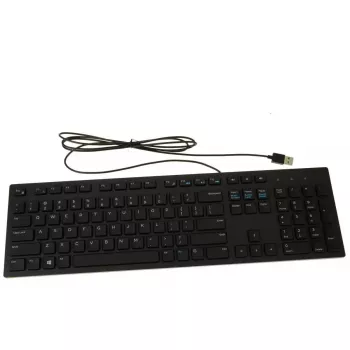 Teclado Dell USB 104 teclas RKR0N con teclas multimedia, conexión USB con cable