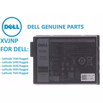 Batería para portátil Dell XVJNP 53.5Wh 3 celdas de litio para portátiles Dell compatibles