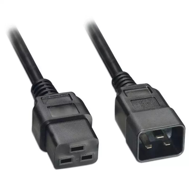 Cable de extensión para servidor Akyga AK-UP-03 IEC C20 a C19, 1,8 m, negro