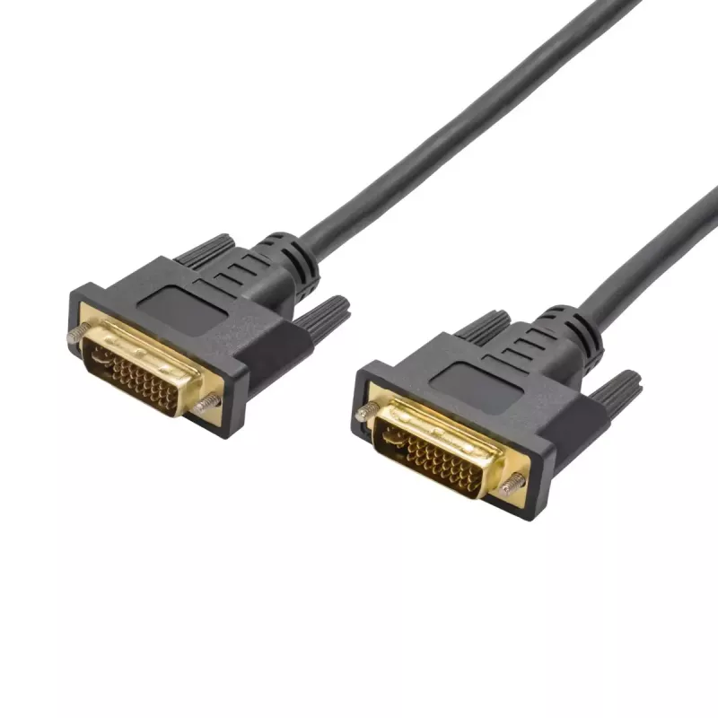 Cable DVI-I Dual-Link Akyga AK-AV-02, 24+5 polos, 1,8 m, negro