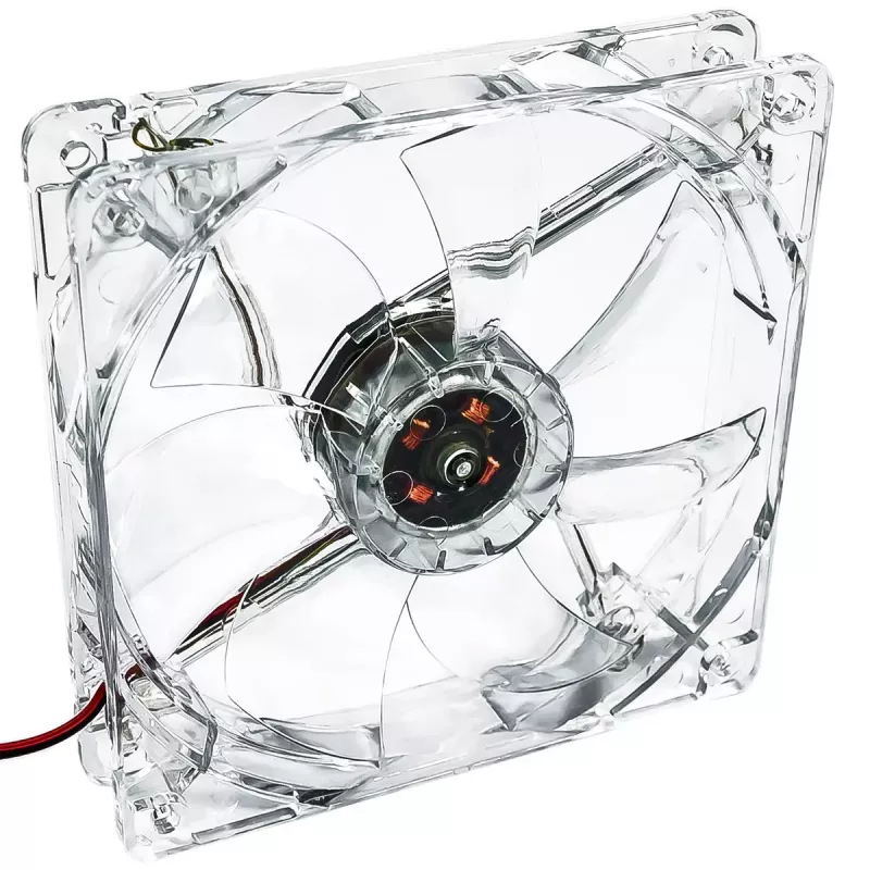 Akyga AW-12A-BG ventilador de caja de 120 mm, 4 LED verdes, Molex