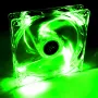Akyga AW-12A-BG ventilador de caja de 120 mm, 4 LED verdes, Molex
