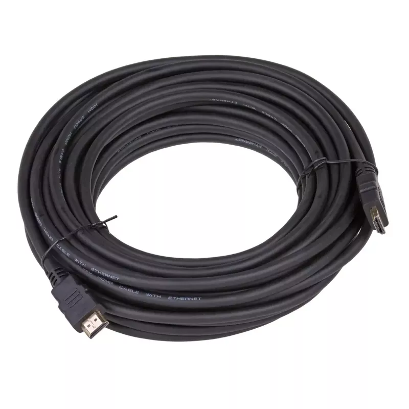 Cable HDMI-1.4 Akyga AK-HD-150A, High Speed with Ethernet, 15 m, negro