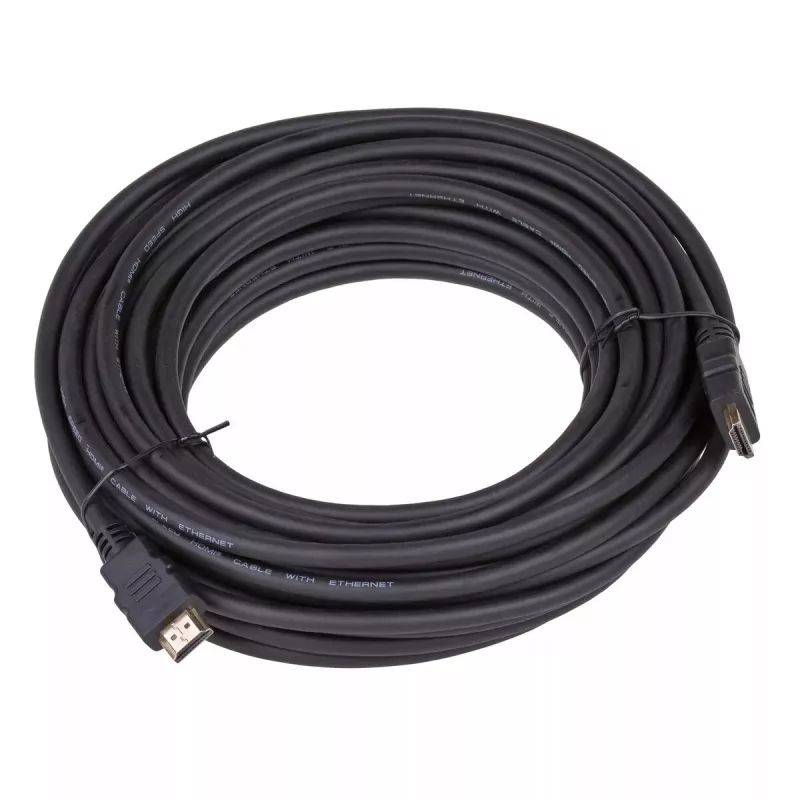 Cable HDMI-1.4 Akyga AK-HD-150A, High Speed with Ethernet, 15 m, negro