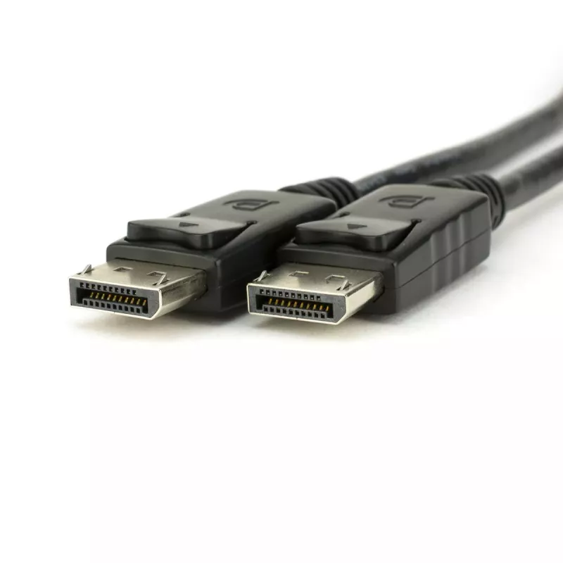 Cable DisplayPort Akyga AK-AV-10, conector/conector, conectores dorados, 1,8 m, negro