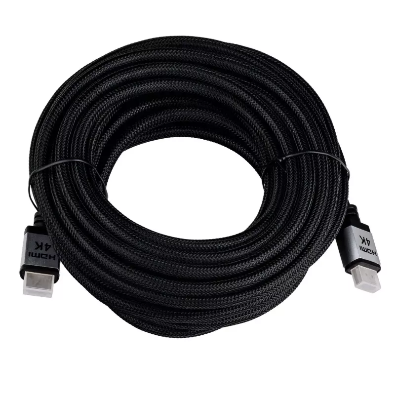 Cable HDMI 2.0 Akyga AK-HD-100P, trenzado, serie PRO, 10 m, negro
