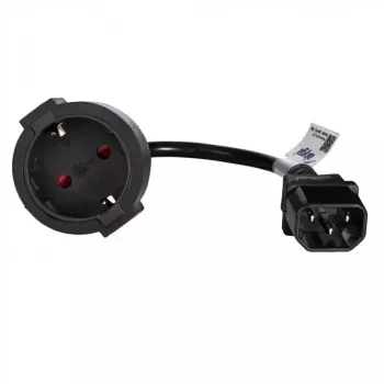 Cable adaptador de corriente Akyga AK-PC-10A IEC C14 a conector hembra Schuko (CEE 7/3), 10 A, 0,15 m, negro