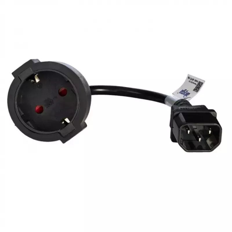 Cable adaptador de corriente Akyga AK-PC-10A IEC C14 a conector hembra Schuko (CEE 7/3), 10 A, 0,15 m, negro