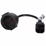 Cable adaptador de corriente Akyga AK-PC-10A IEC C14 a conector hembra Schuko (CEE 7/3), 10 A, 0,15 m, negro