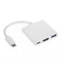 Hub USB-C Akyga AK-AD-57 con USB 3.0 Type-A, USB-C y HDMI 4K