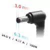 Fuente de alimentación Akyga AK-ND-73 para impresoras Zebra, 100 W, 24 V, 4,17 A, conector acodado 6,3 x 3,0 mm