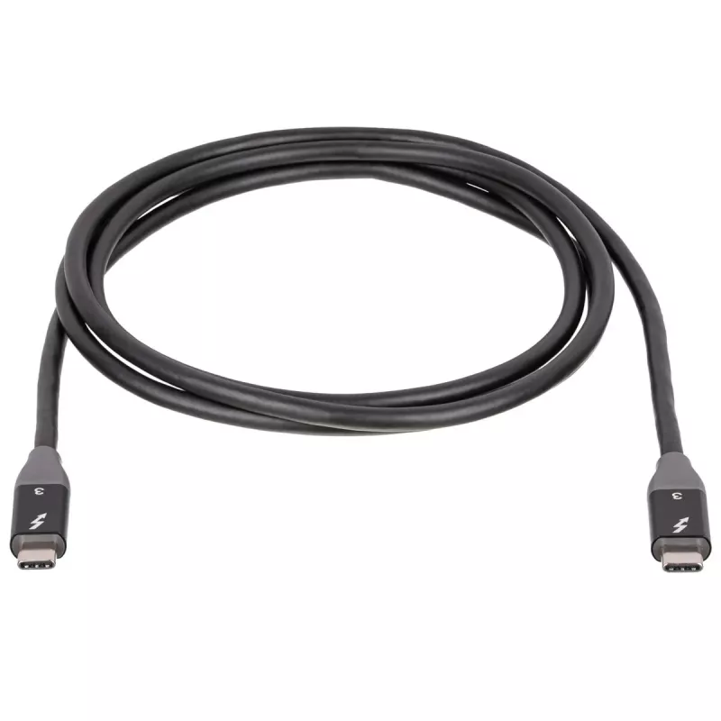 Cable USB-C a USB-C Thunderbolt 3 Akyga AK-USB-34, 40 Gbit/s, 100 W, 1,5 m, negro