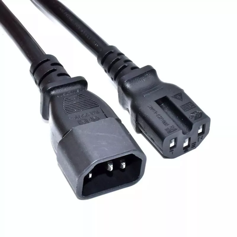 Cable de alimentación para servidor Akyga AK-UP-06 IEC C14 a C15, 1,8 m, negro