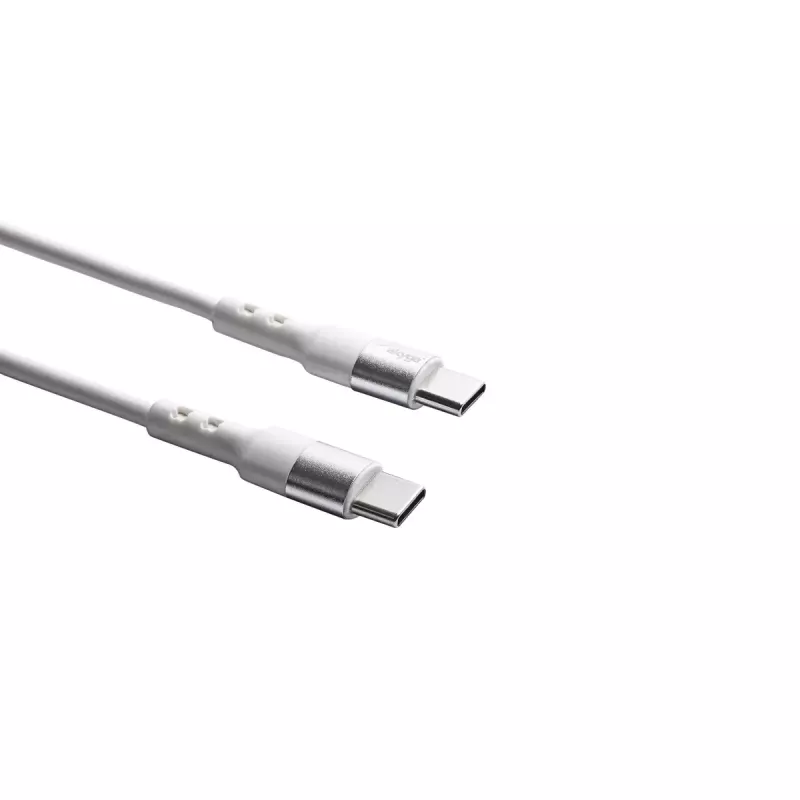 Akyga AK-USB-41 Cable USB-C a USB-C, USB 2.0, 60 W, 1,8 m, blanco