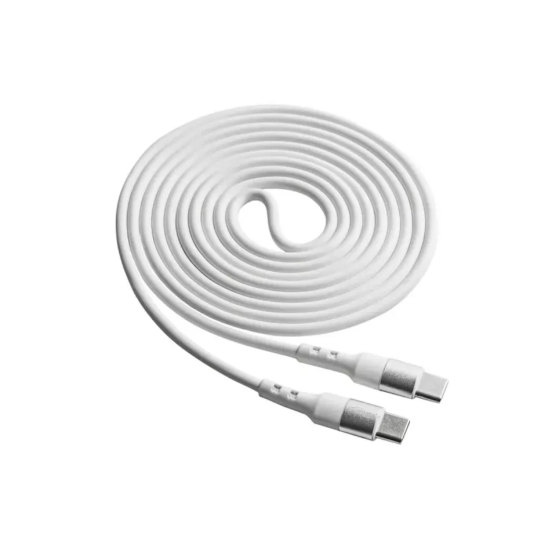 Akyga AK-USB-41 Cable USB-C a USB-C, USB 2.0, 60 W, 1,8 m, blanco
