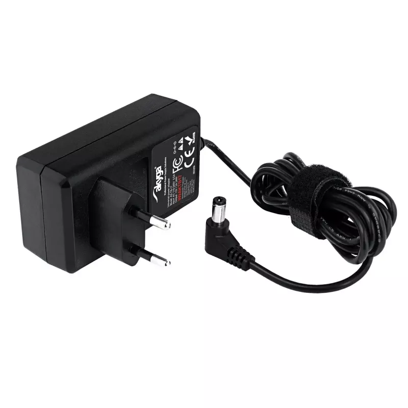 Akyga AK-TB-17 Fuente de alimentación universal, 12 V, 2 A, 24 W, 5,5 x 2,1 mm, 1,4 m