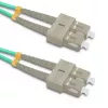 Cable de fibra óptica Qoltec 54356 2x SC OM4 10 m verde