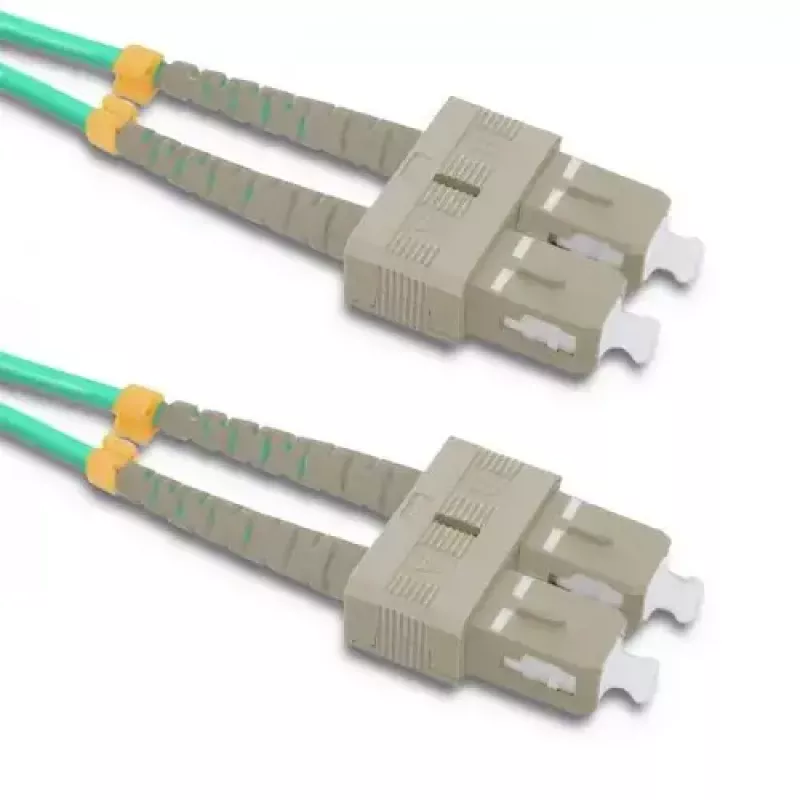 Cable de fibra óptica Qoltec 54356 2x SC OM4 10 m verde