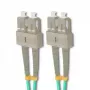 Cable de fibra óptica Qoltec 54356 2x SC OM4 10 m verde