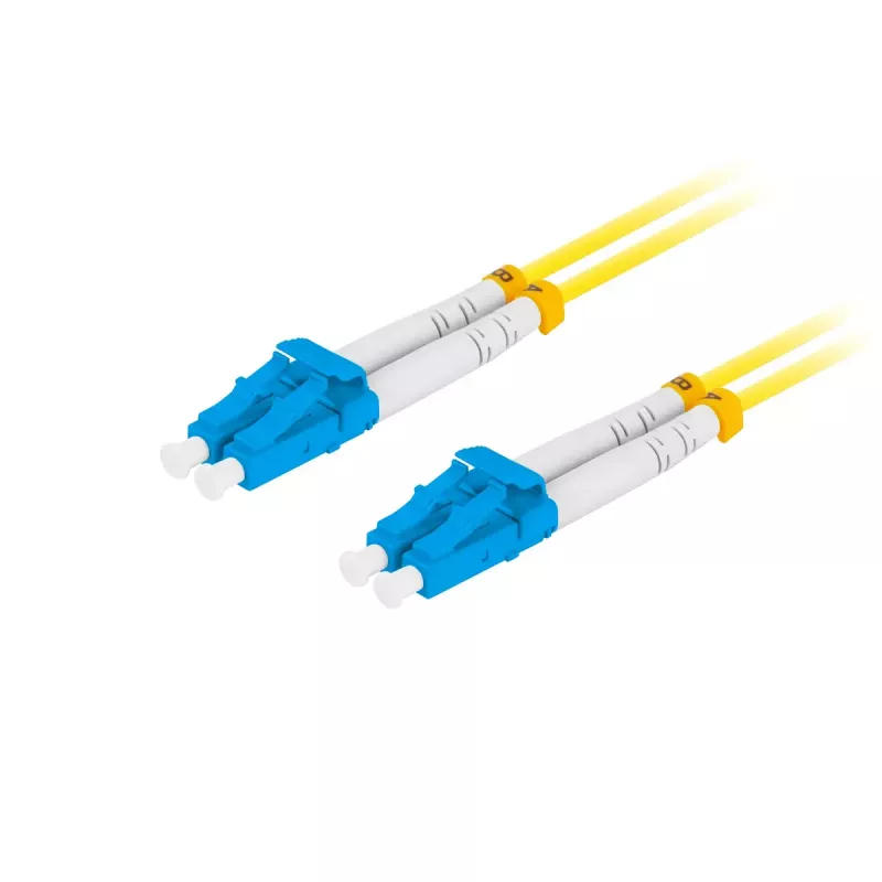 Cable de conexión de fibra óptica LANBERG FO-LULU-SD11-0050-YE 5 m, G.657.A1, LC–LC, amarillo