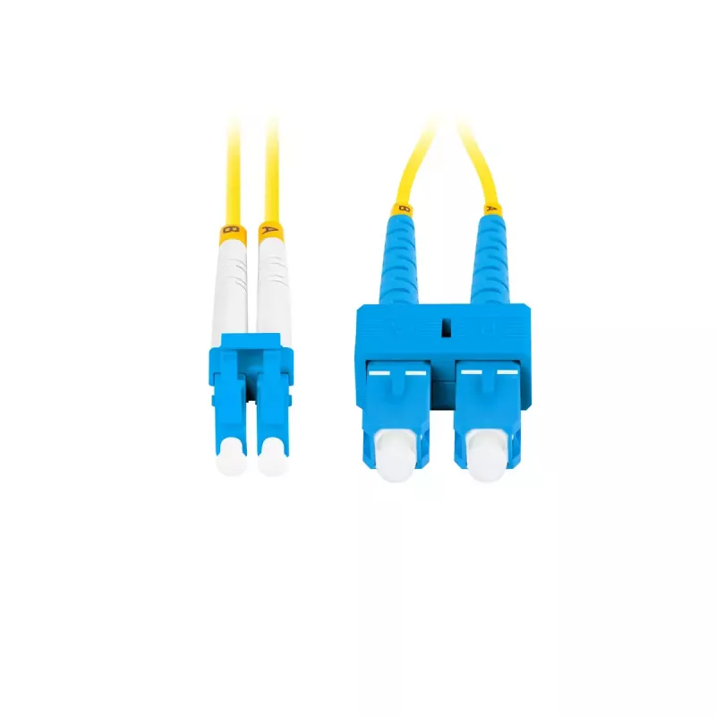 Cable de fibra óptica LANBERG FO-SULU-SD11-0020-YE, 2 m, G.657.A1, SC a LC, amarillo