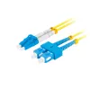 Cable de fibra óptica LANBERG FO-SULU-SD11-0020-YE, 2 m, G.657.A1, SC a LC, amarillo