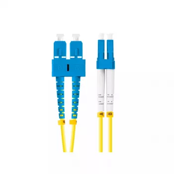 Cable de fibra óptica LANBERG FO-SULU-SD11-0020-YE, 2 m, G.657.A1, SC a LC, amarillo