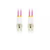 Cable de fibra óptica LANBERG FO-LULU-MD41-0020-VT 2 m OM4 LC–LC violeta
