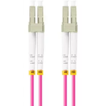 Cable de fibra óptica LANBERG FO-LULU-MD41-0150-VT 15 m OM4 LC/UPC - LC/UPC dúplex completo