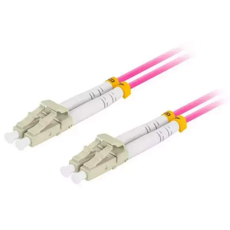 Cable de fibra óptica LANBERG FO-LULU-MD41-0150-VT 15 m OM4 LC/UPC - LC/UPC dúplex completo