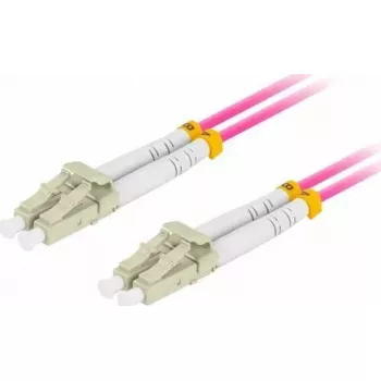 Lanberg FO-LULU-MD41-0030-VT cable de conexión de fibra, MM LC/UPC-LC/UPC Duplex, OM4 50/125, 3 m, violeta