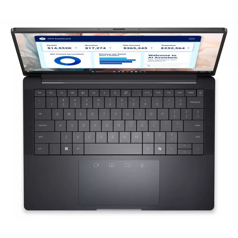 Portátil Dell Pro 13 Premium PA13250 — Intel Core Ultra 7 268V, 13,3 inch Quad HD+ táctil, 32 GB LPDDR5x, 512 GB SSD, Windows 11 Pro, gris