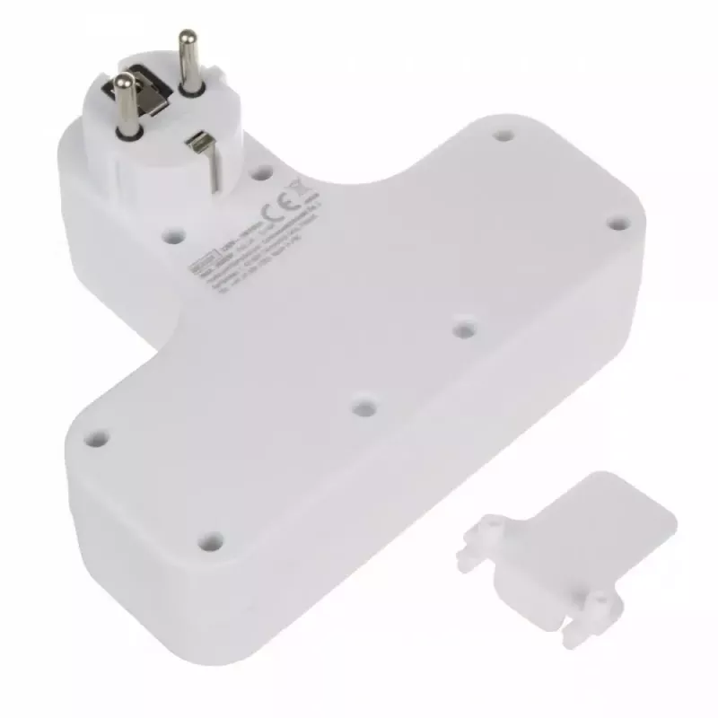 Regleta de enchufes x4 con interruptor MACLEAN MCE244 — regleta de 4 tomas con interruptor individual