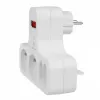 Regleta de enchufes x4 con interruptor MACLEAN MCE244 — regleta de 4 tomas con interruptor individual