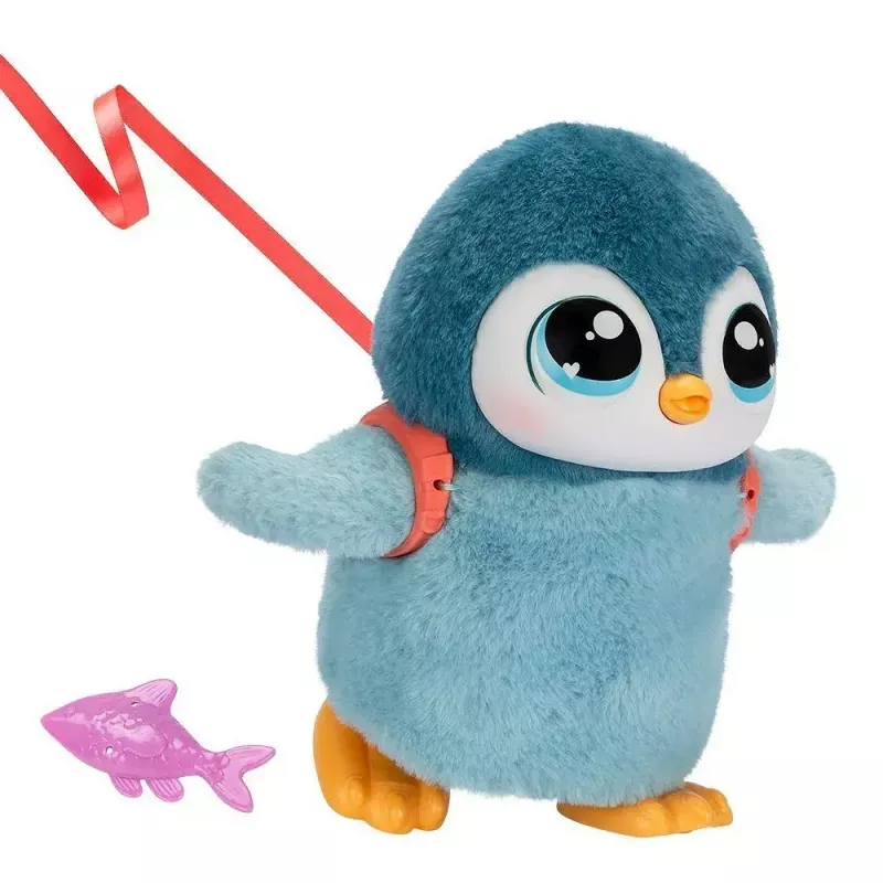 Juguete interactivo Cobi Little Live Pets Pingüino que camina Kiwaczek MO-26535, mascota caminante a pilas