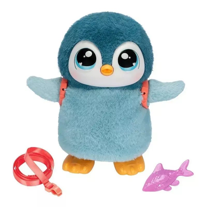 Juguete interactivo Cobi Little Live Pets Pingüino que camina Kiwaczek MO-26535, mascota caminante a pilas