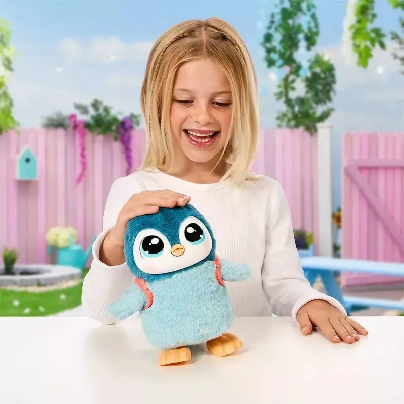 Juguete interactivo Cobi Little Live Pets Pingüino que camina Kiwaczek MO-26535, mascota caminante a pilas