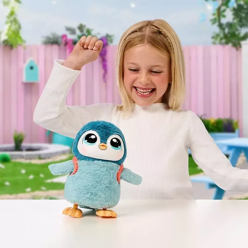 Juguete interactivo Cobi Little Live Pets Pingüino que camina Kiwaczek MO-26535, mascota caminante a pilas